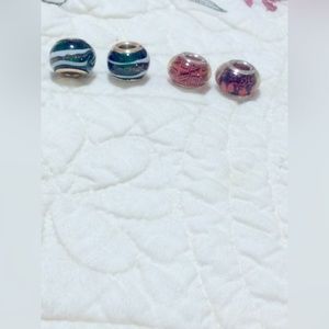 Glass charms/spacers for Pandora bracelet